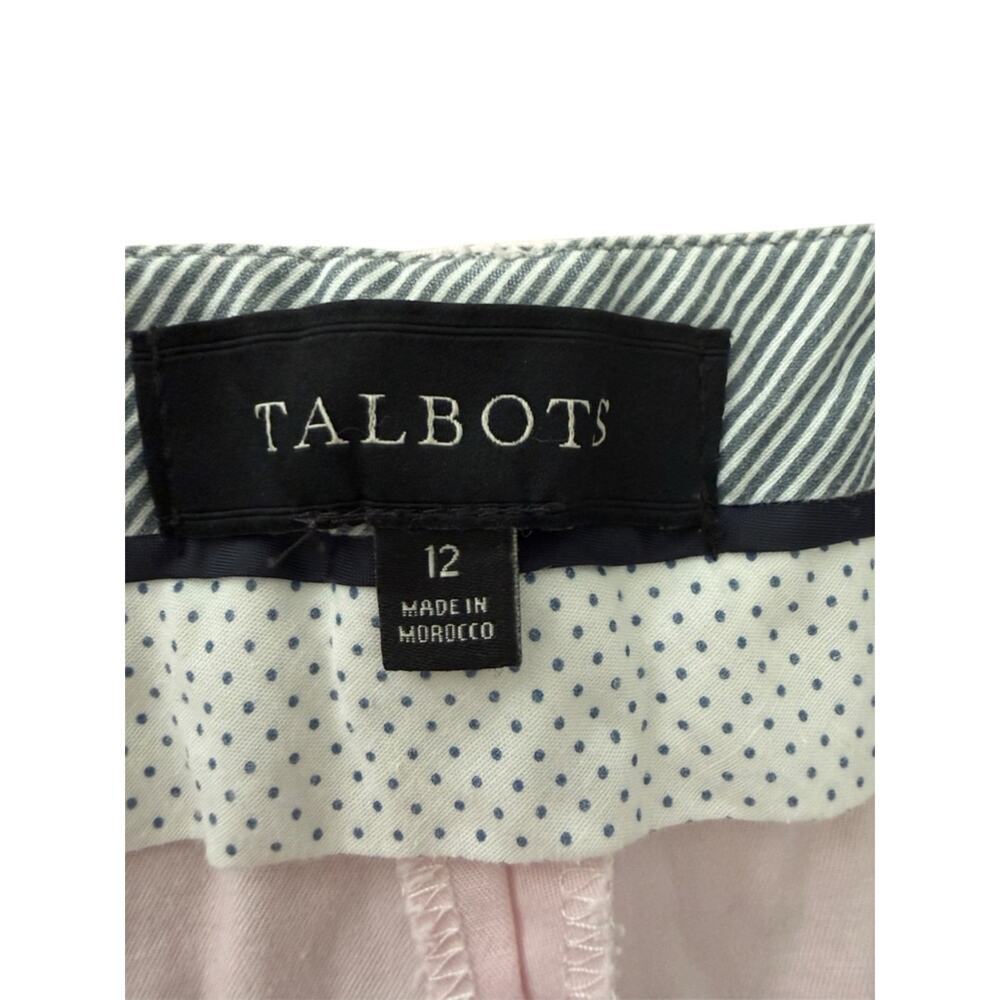 Talbots Signature Pink Cropped Ankle Pants Size 12 - Picture 3 of 5